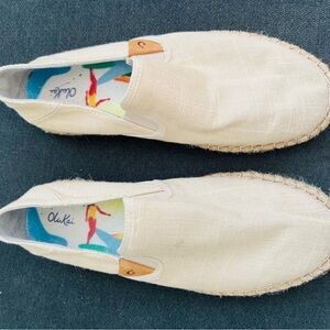 OluKai Tan Slip-On Espadrilles